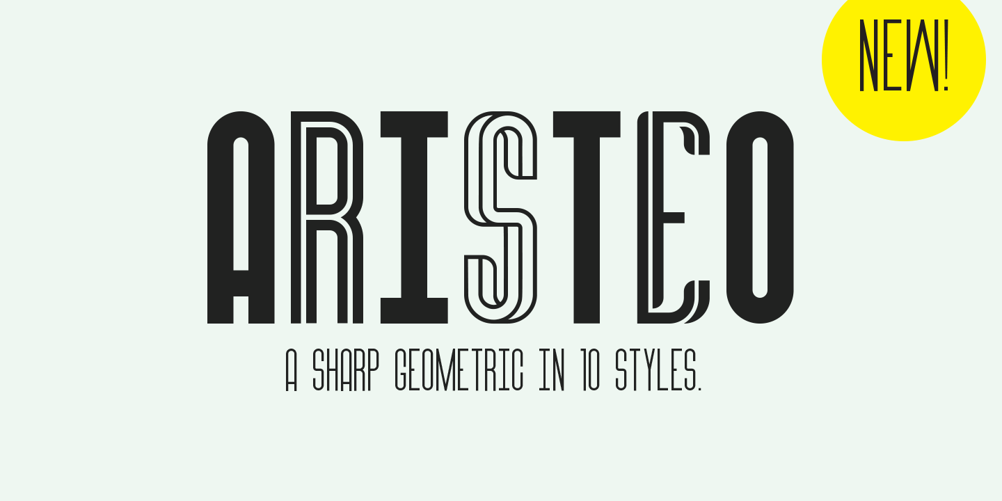 Пример шрифта Aristeo #1